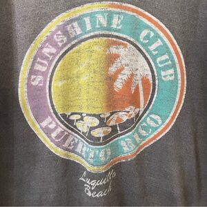 Sunshine club Puerto Rico shirt gray large